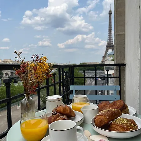 Daire Breathtaking View On The Seine Steps From The Eiffel Tower Paris